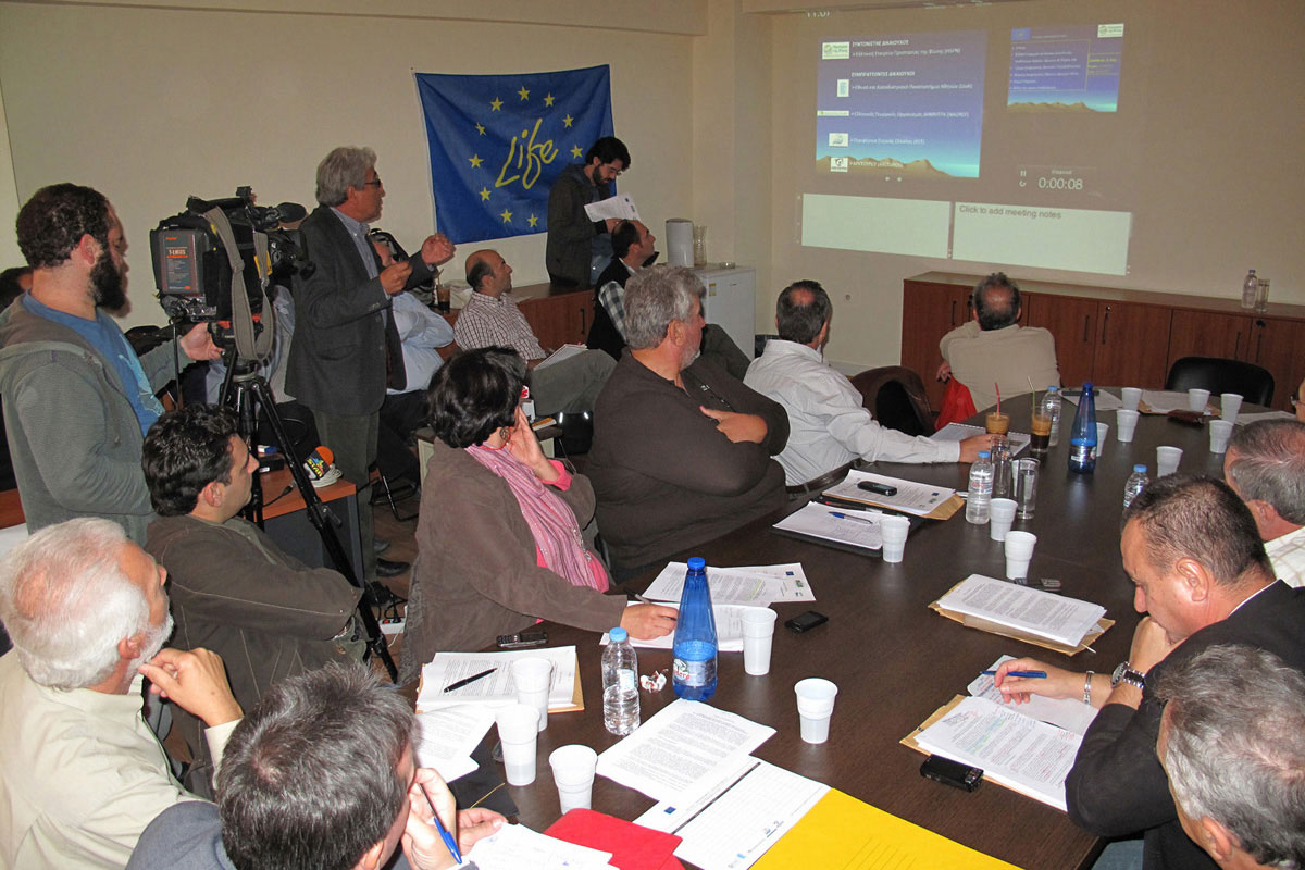 8/11/2012 First public presentation of the project in Lamia. Photo: G. Politis 8/11/2012 First public presentation of the project in Lamia. Photo: G. Politis