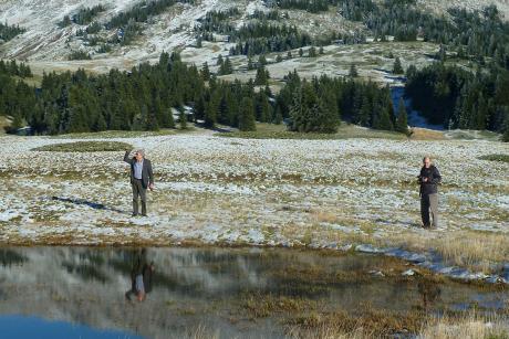  8/11/2012 The Project Team in the area of the temporary ponds on Mt. Oiti Photo: Ch. Georgiadis