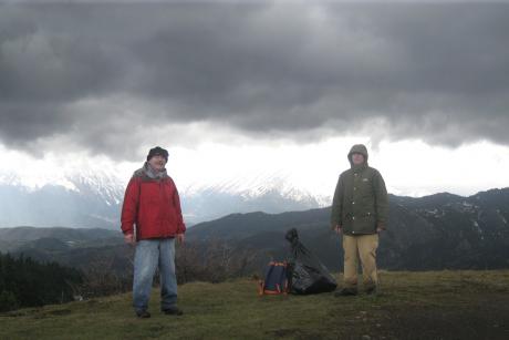 Members of the project team visited Mt Oiti