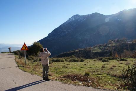 Ornithological survey on Mt Oiti 5/4/2013  (Photo E. Shogolev)